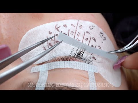 Técnica Híbrida ● Tutorial de Extensiones de Pestañas 🔝 #BeautyLash