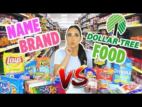 DOLLAR TREE FOOD vs NAME BRAND FOOD | Mar Video