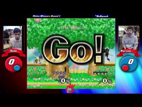 DePaul Smashfest #2 (Melee) - Soda (Marth, Sheik) vs Karson (Falco) - Winners Bracket