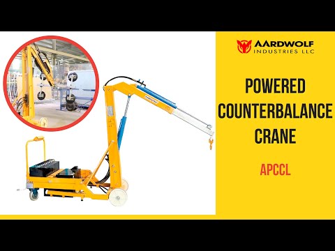 Powered Counterbalance Crane with Lateral Movement