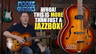 Video thumbnail for Godin 5th Avenue Kingpin P90 [It's a boss, alright!] by MooreMusicGuitars