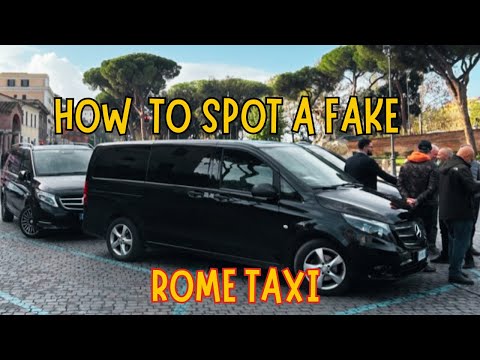Getting A Taxi in Rome, Know How To Spot a FAKE!