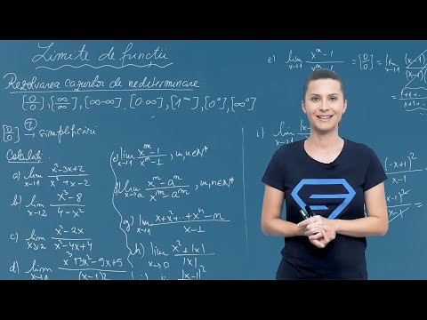 Limite de funcții. Cazuri de nedeterminare – metode și exemple - Clasa a XI-a