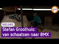 Schaatskampioen Stefan Groothuis bouwde zijn eigen BMX-baan