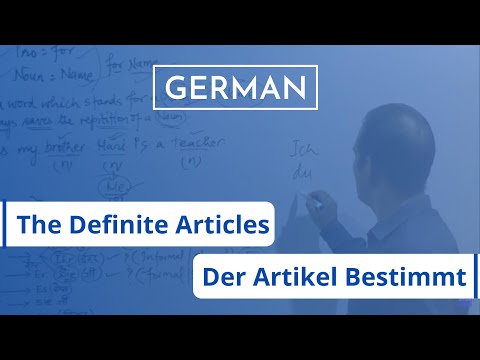 Der Artikel Bestimmt || The Definite Articles || German basics