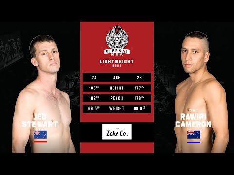 ETERNAL MMA 52 - JED STEWART VS RAWIRI CAMERON - MMA FIGHT VIDEO