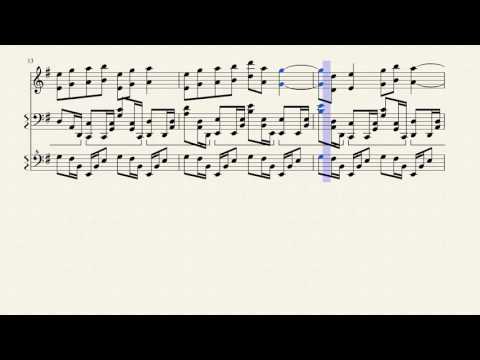 Nisemonogatari OST -- Bird of Death (piano & violin) [sheet music] by Anita Hu