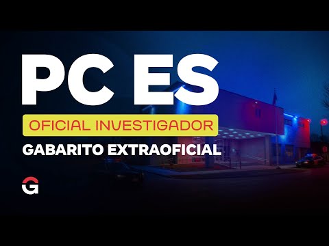 Concurso PC ES Oficial Investigador: Gabarito Extraoficial