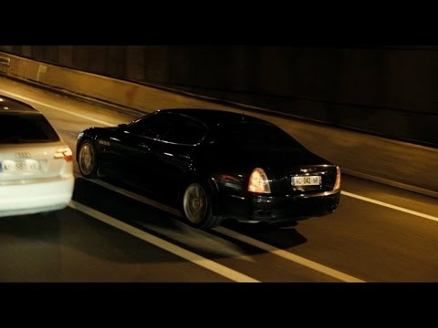 Maserati Quattroporte GTS acceleration sound - Film Intouchable