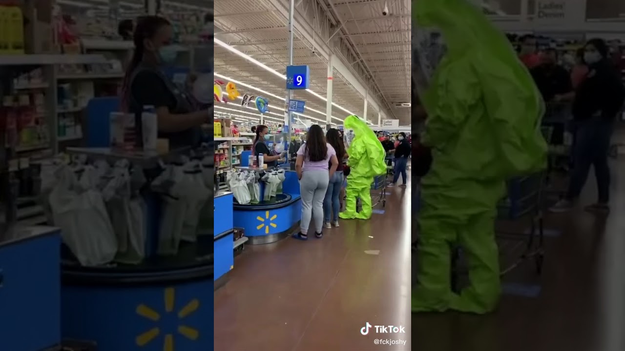 HAZMAT SUIT AT WALMART 😷🏪(19)