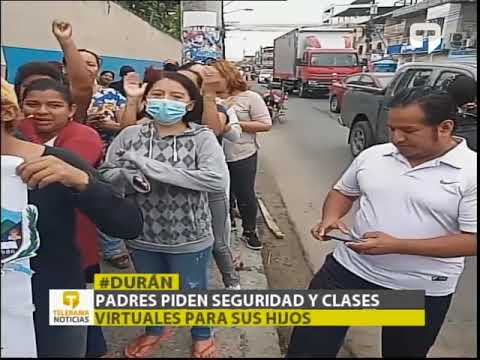Padres piden seguridad y clases virtuales para sus hijos