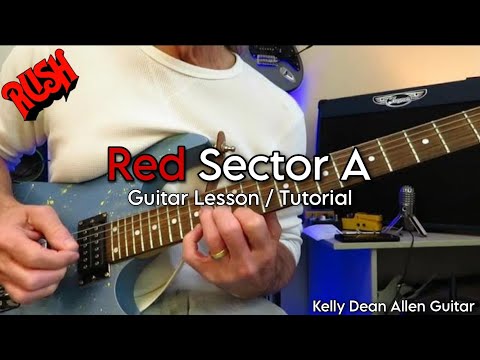 How to Play - Red Sector A - Rush (Alex Lifeson). Guitar Lesson / Tutorial.
