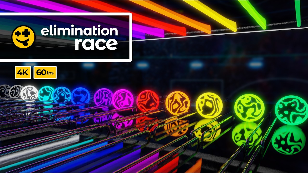 Night Marble Elimination Race  | #marbles #marblerun #marblerace #asmr #sensory