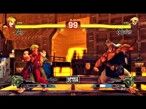 Ken vs Gouken (Hardest )  Ultra Street Fighter IV.,
