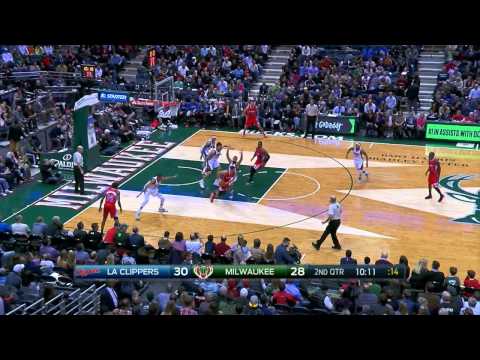 Glen Davis Highlights Clippers vs. Bucks 12.13.2014 - 4 Points