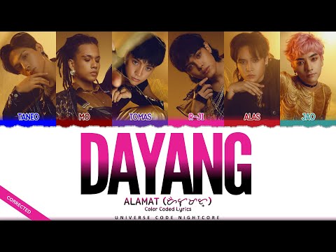 ALAMAT - 'DAYANG' (Color Coded Lyrics) | Corrected