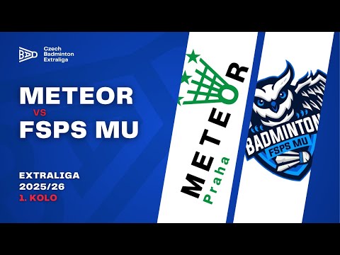BK Meteor Praha vs BADMINTON FSpS MU | 11.10.2025 | Extraliga 1. kolo