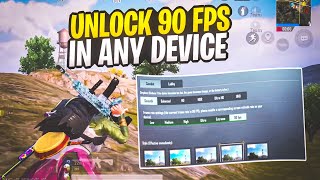 Enable 90 FPS In Any Device Permanently 🔥|  100% Working Trick 🔥 | BGMI 🔥