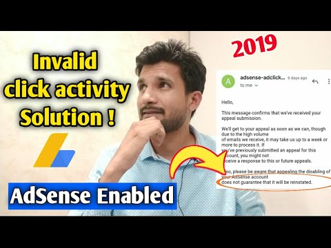invalid click activity solution | how to enable adsense due to invalid click activity