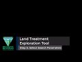 Land Treatment Exploration Tool — Step 5: Select Search Parameters Land Treatment Exploration Tool — Step 5: Select Search Parameters