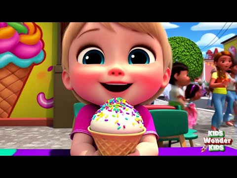 🍦☀️ Ice Cream Fun Under the Sun! Kids Song | Yummy Flavors & Summer Treats!