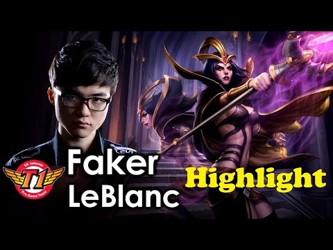SKT T1 Faker - Faker LeBlanc Highlight - Best LeBlanc Plays