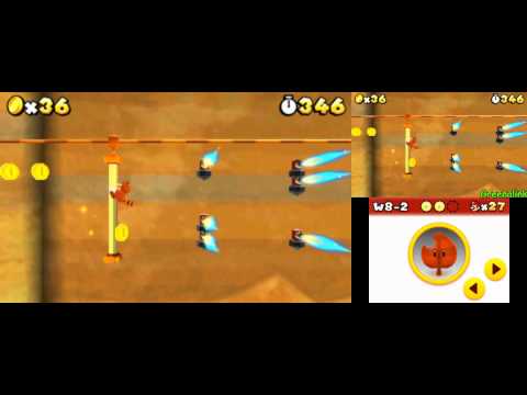 Super Mario 3D Land: World 8-2 speed run strat for single segment runs