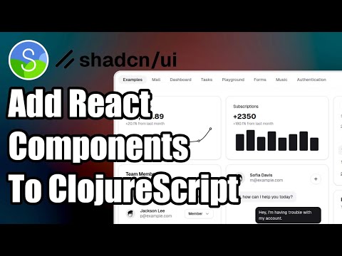 Use Shadcn Style React Components in ClojureScript