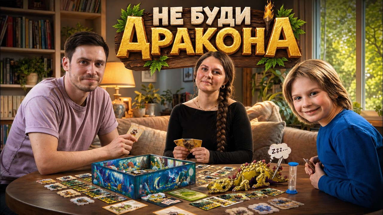 НЕ БУДИ ДРАКОНА 🐉 Играем в настольную игру всей семьёй!