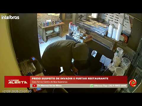 Homem é preso após furtar dinheiro de restaurante em Boa Esperança