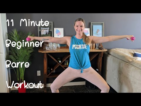 BEGINNER BARRE: 11 Minute Beginner Barre Workout / full body barre workout, beginner friendly barre
