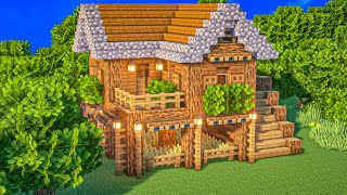 Minecraft: How to build a Wooden Starter House #567