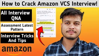Download the video "How to Crack Amazon VCS Interview| All Interview QNA | Interview Tricks | Latest assessment pattern"