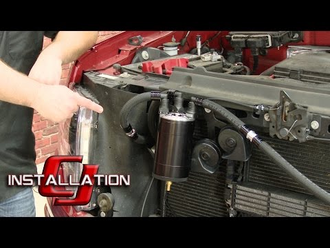 F-150 UPR Oil Separator 4" Mega Catch Can Kit Black EcoBoost 3.5L 2011-2014 Installation