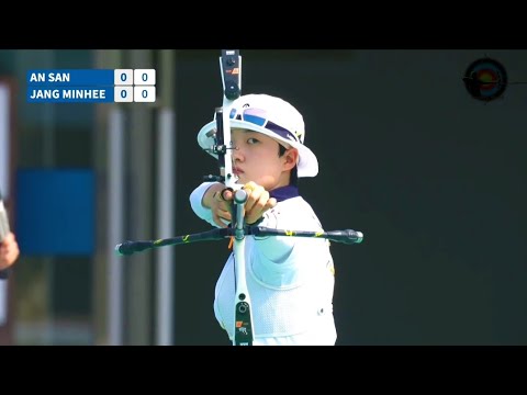 watch:An San vs Jang Minhee | gold medal match 🥇#archery