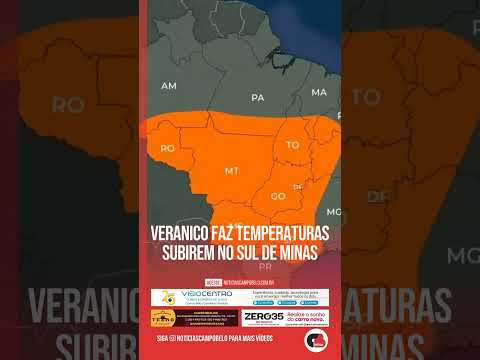 Veranico faz temperaturas subirem no Sul de Minas #Shorts