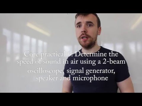 Experiment to Determine the Speed of Sound in Air