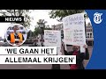 Deze mensen demonstreren vóór strenger coronabeleid