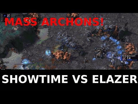 MASS ARCHONS - ShoWTimE vs Elazer - PvZ - Starcraft 2