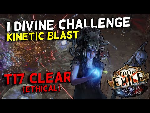 Flasks - Overrated! Kinetic Blast Occultist - 1 Divine Challenge | Path of Exile 3.26