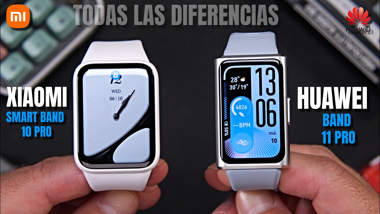 Xiaomi Smart Band 10 Pro vs Huawei Band 11 Pro ⌚ ¿Cuál es la mejor SMARTBAND de 2026? | Comparativa