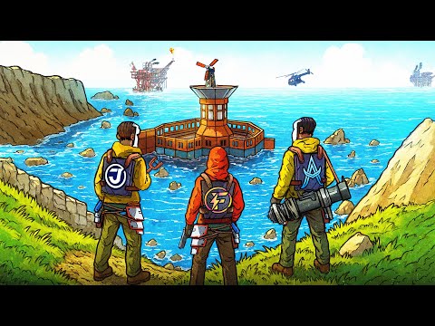 We BUILT an OVERPOWERED OCEAN BASE Next to OIL RIG - Rust