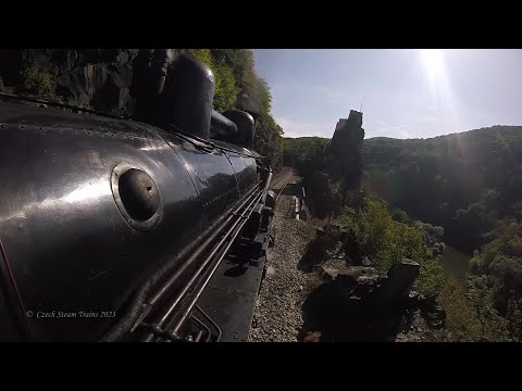 Párou Posázavím do Týnce nad Sázavou s 434.2186 / Pohled na trať Davle - Týnec nad Sázavou