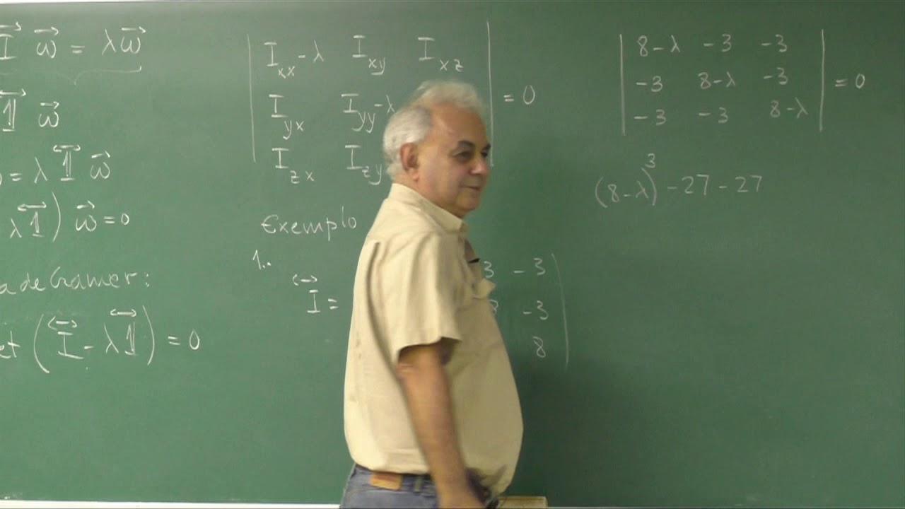 Aula 34.4 - Para que e como diagonalizar o tensor de inércia