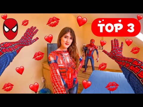 BEST TOP 3 CRAZY SPIDER-GIRL WILL NOT LEAVE SPIDER-MAN ALONE (Love Parkour POV)