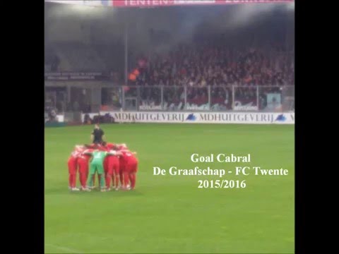 Goal Cabral De Graafschap  - FC Twente  2015/2016