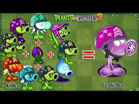 Pvz 2 Discovery - All Super PEA Plants Evolution & Fusion NOOB - PRO Version