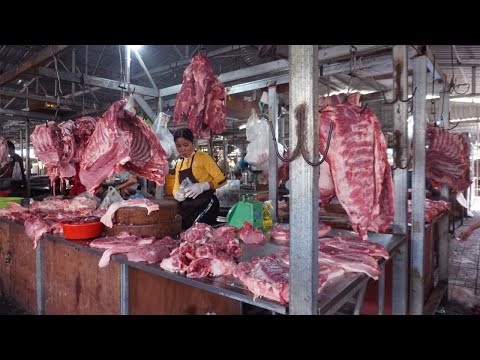 Morning Daily Life Style at Phsa Century Plaza - Food Market Scenes @Phsa New Century Plaza