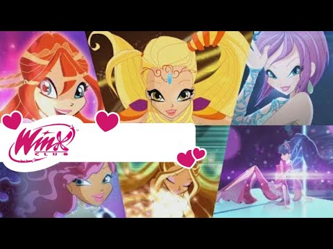 Winx Club All Transformations Up To Tynix Czech / Všechny Transformace Až Po Tynix - IN SPLIT SCREEN