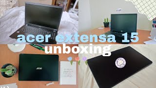 Video thumbnail for Laptop for online class 💙 acer extensa 15 unboxing ☁️ by giingerbeing